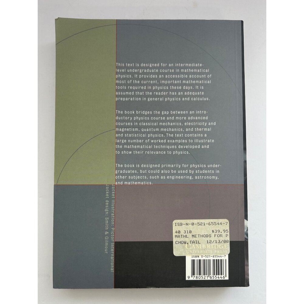 Mathematical Methods For Physicists By Tai L. Chow Paperback Cambridge - Picture 2 of 8